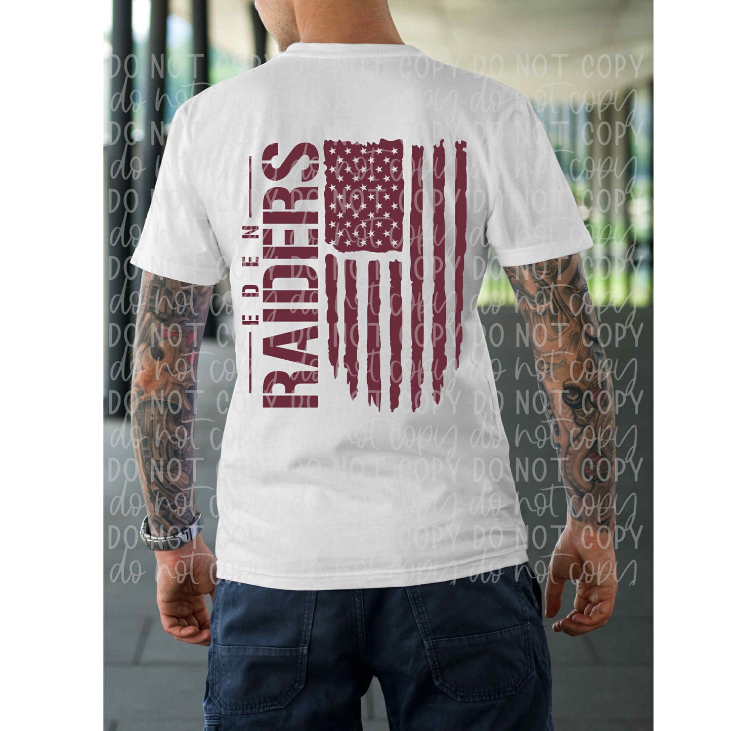 Eden Raiders Flag maroon
