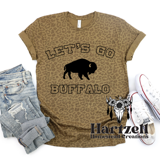 Let's Go Buffalo Tan Leopard