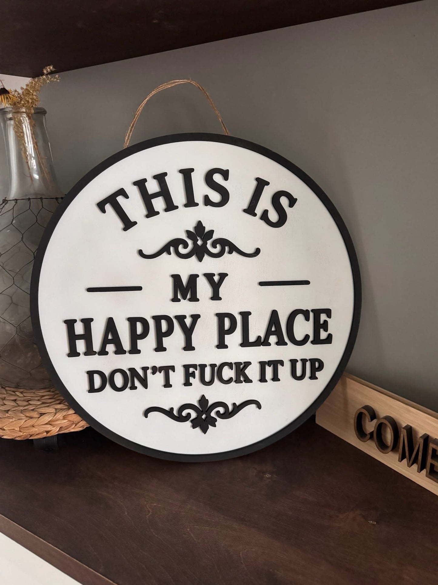 Happy Place Sign