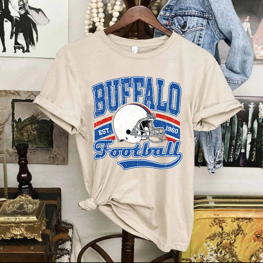 Buffalo Football Distressed