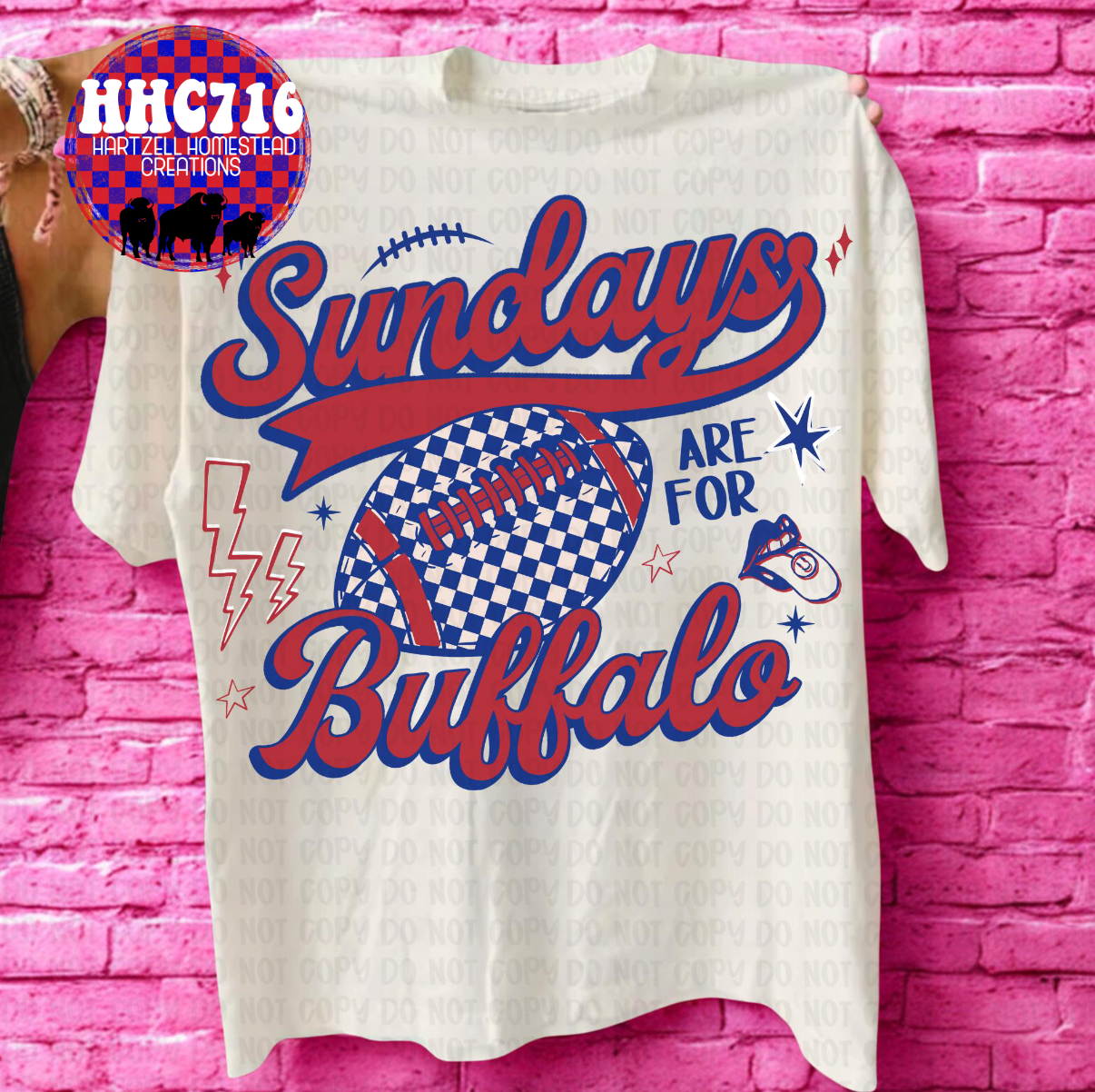 Sundays Are For Buffalo Checkered