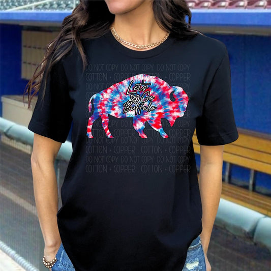 Let's Go Buffalo Tie Dye