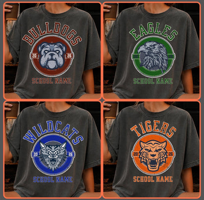 Custom Circle School Spirit