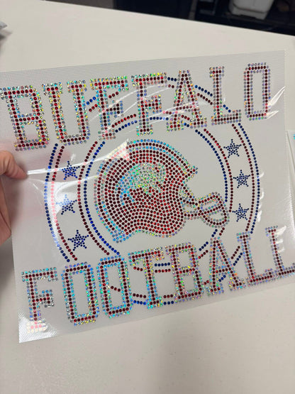 Buffalo Football Circle Sparkle