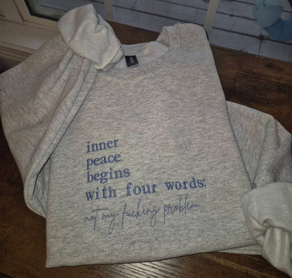Inner Peace Embroidered