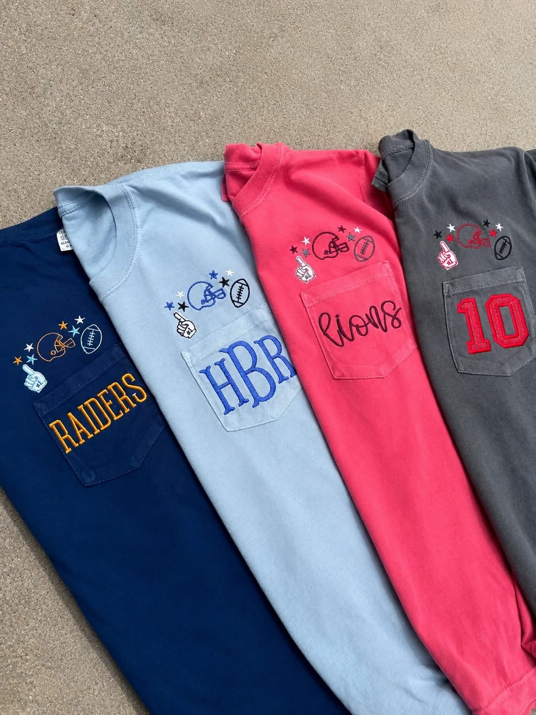 Custom Spirit Pocket Tees