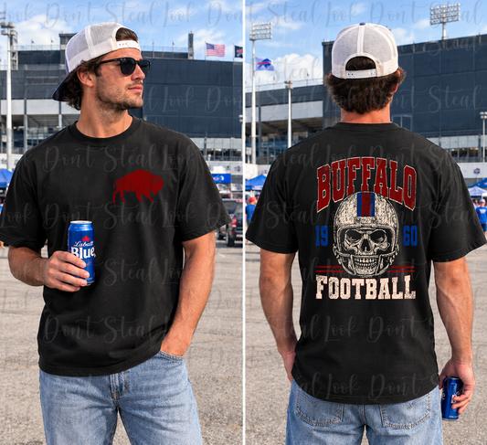 Buffalo Football Skeleton F&B