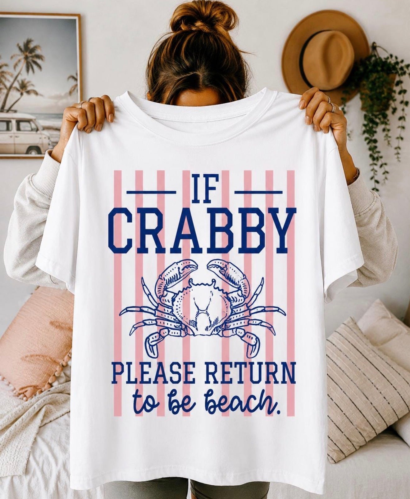 If Crabby Please Return To Beach Stripes