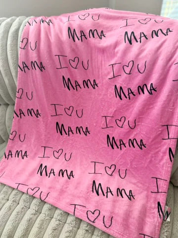 Handwritten Blankets (Upload Your Own Image!)