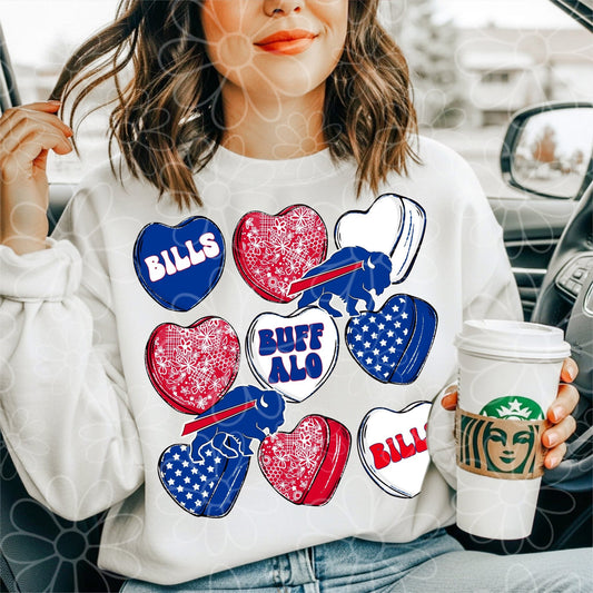 Buffalo Football Hearts YOUTH