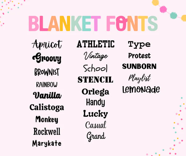 Repeating Name Blanket