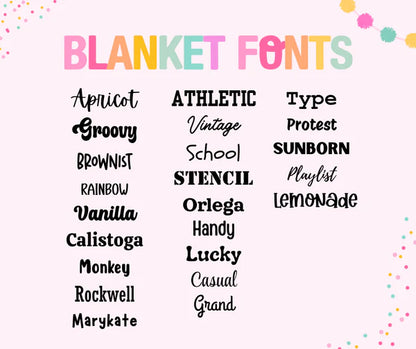 Repeating Name Blanket