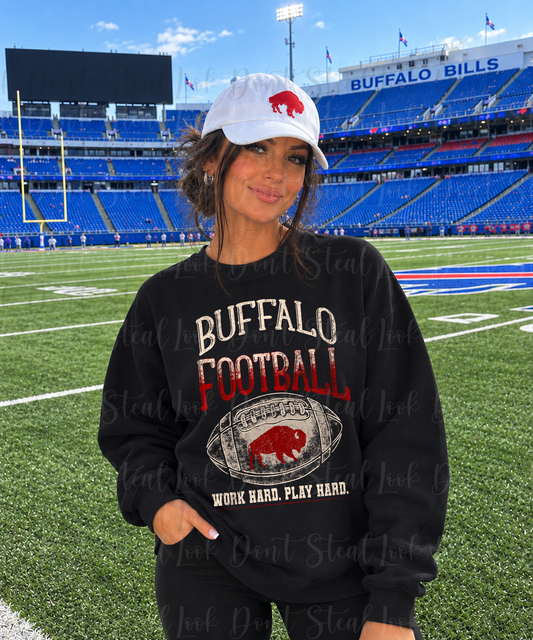 Buffalo Football Work Hard Play Hard