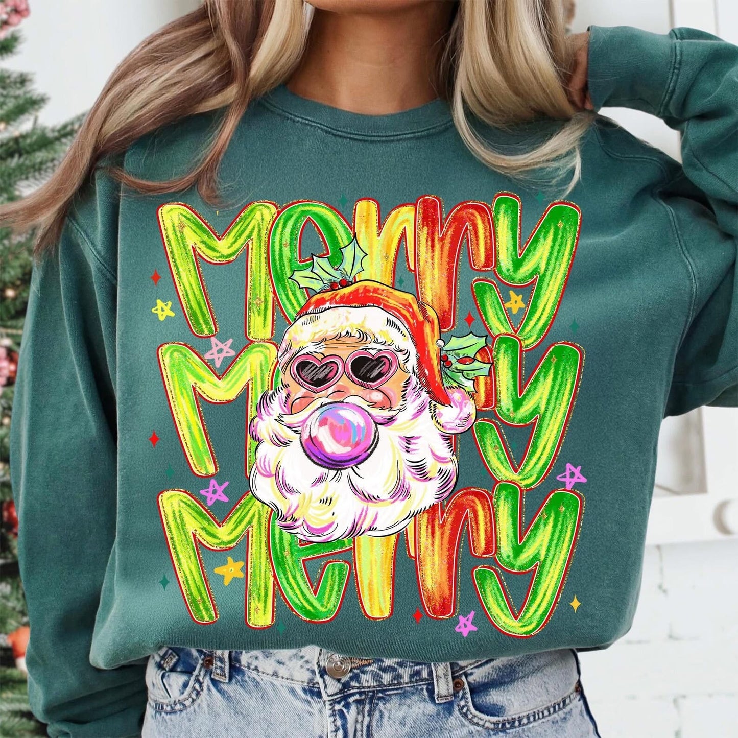 Merry Bubblegum Santa