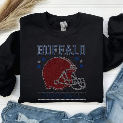 Buffalo Red Helmet Sparkle