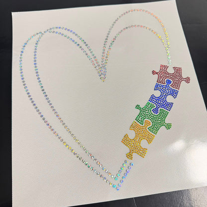 Heart Puzzle Piece Sparkle