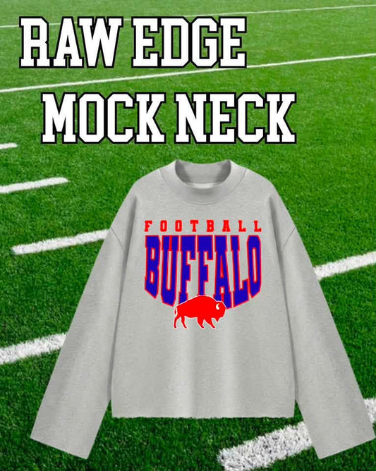 Buffalo Football Mock Neck
