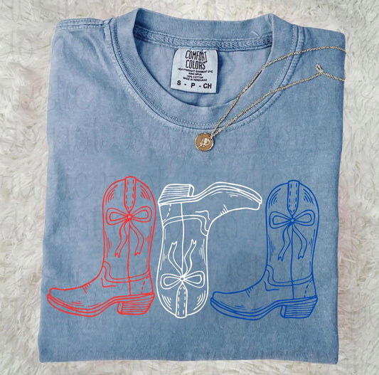 Red White Blue Boots