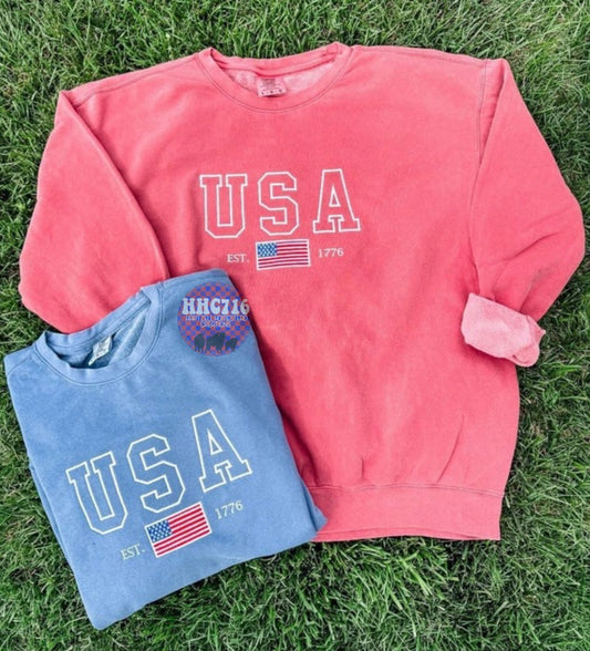 USA Embroidered