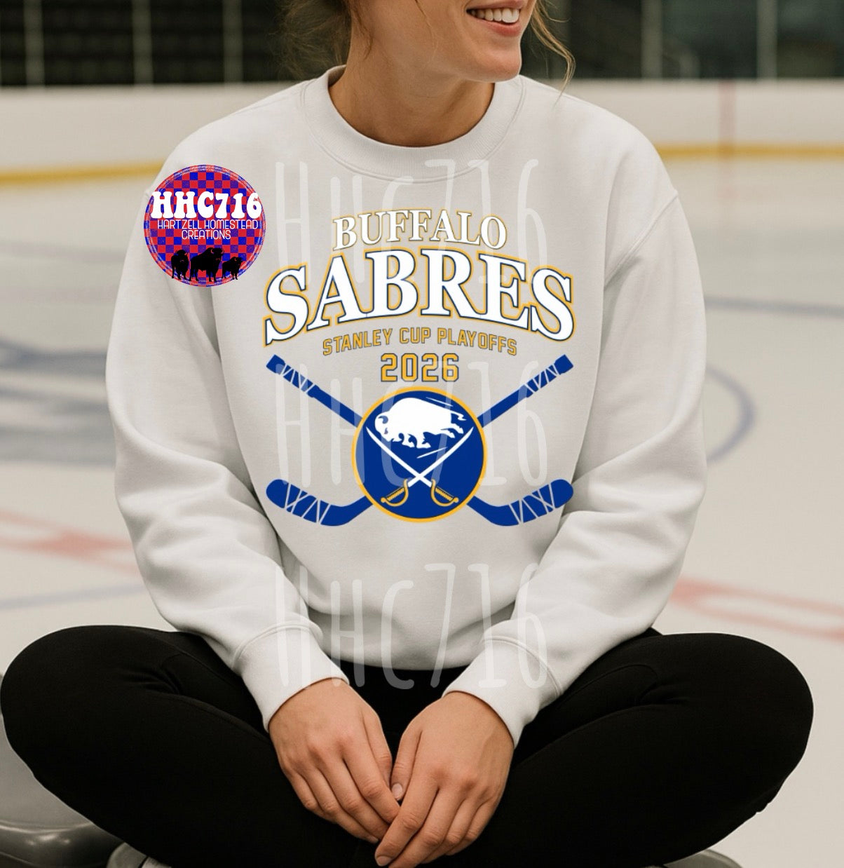 Hockey Playoffs Blue/Yellow