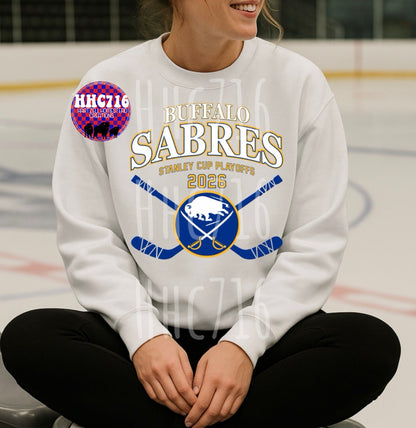 Hockey Playoffs Blue/Yellow