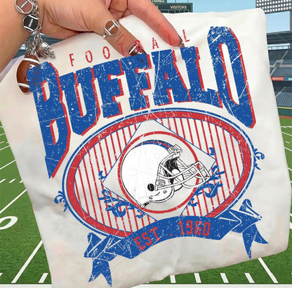 Buffalo Football Stripe Vintage Feel