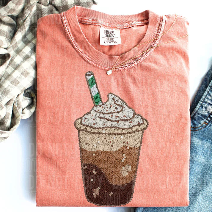 Iced Coffee Faux Yarn