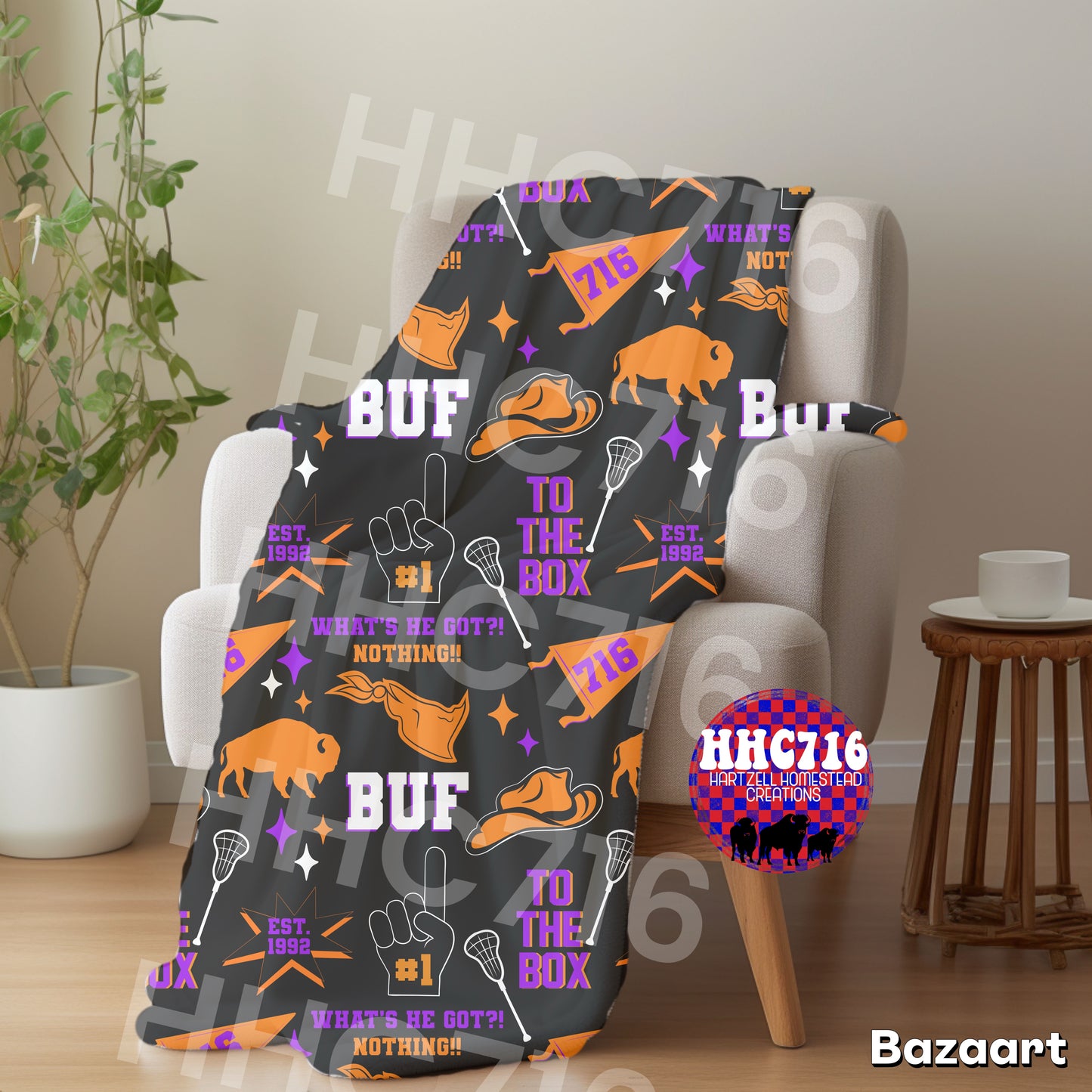 Buffalo Lacrosse blanket