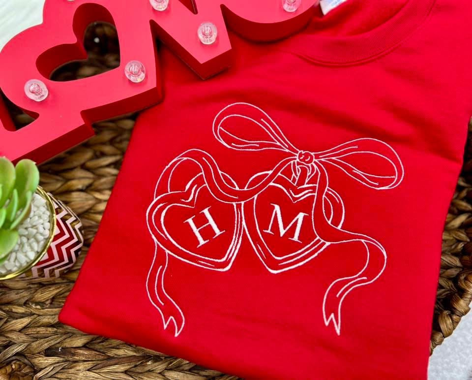 Heart Locket Embroidered