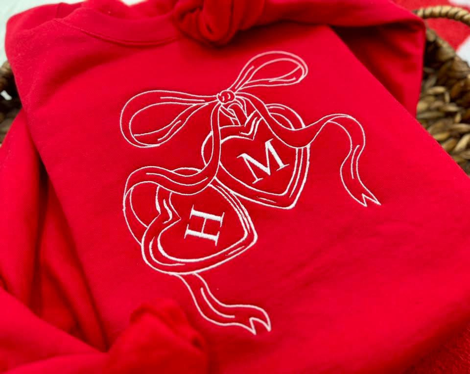 Heart Locket Embroidered