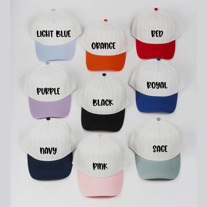 Pin Stripe Custom Hat