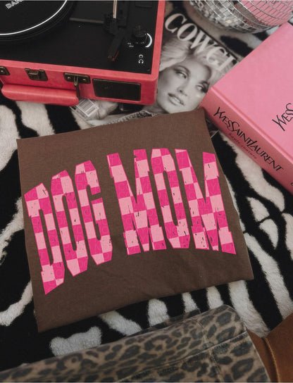 Dog Mom Checkered