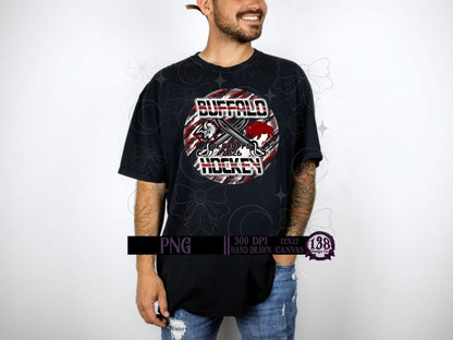 Buffalo Playoffs Circle Red/Black