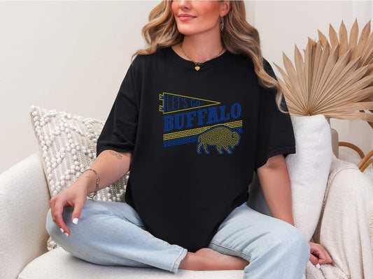 Buffalo Hockey Pennant Sparkle