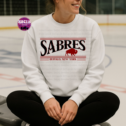Sabres Stripes R/B