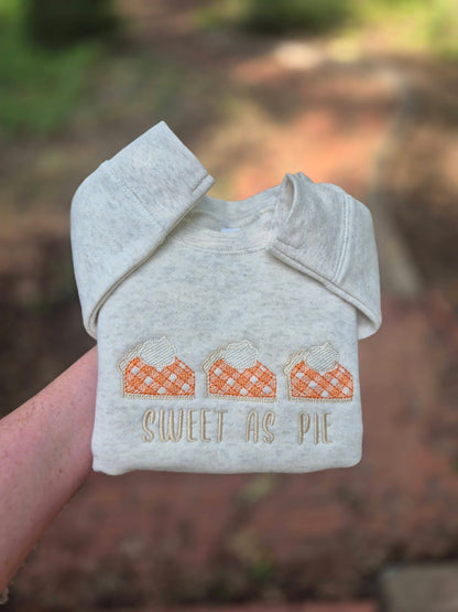 Sweet As Pie Toddler Crewneck
