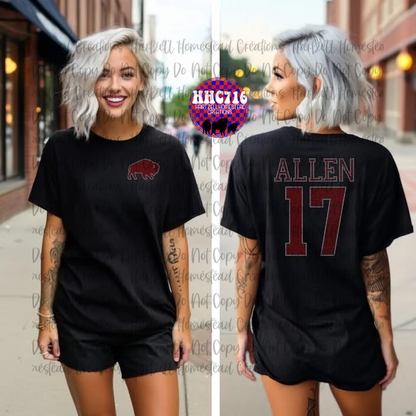 Allen Jersey Rhinestone