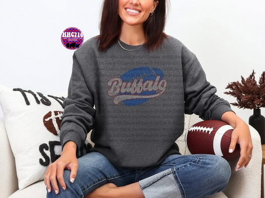 Buffalo Football Rhinestone