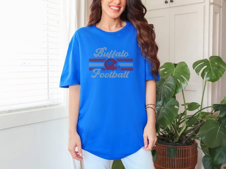 Buffalo Football Rhinestone