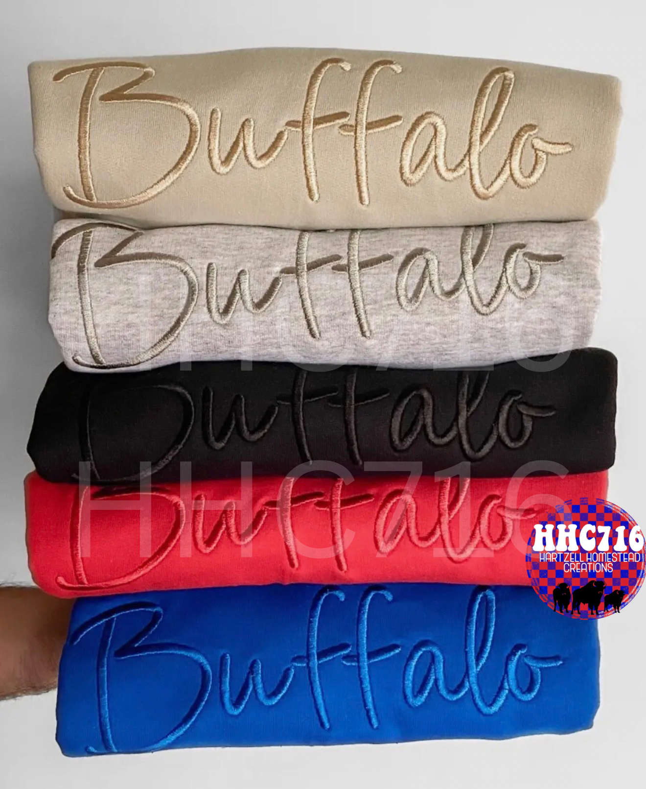 Buffalo Tone On Tone Embroidered