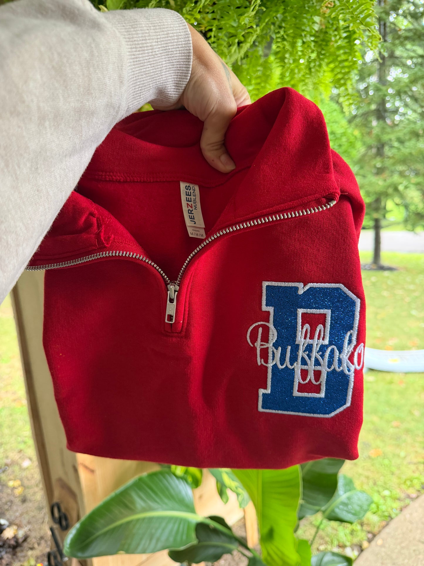 Glitter Appliqué Quarter Zip