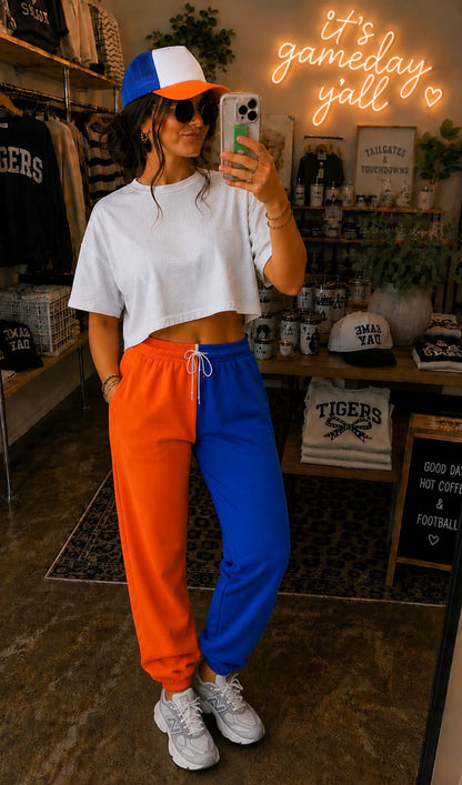Split Color Joggers