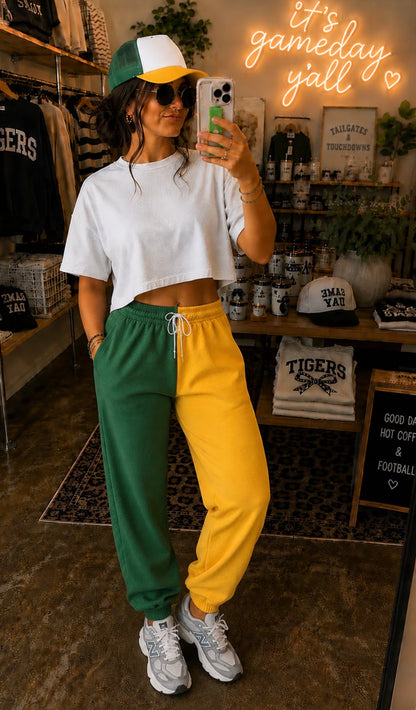 Split Color Joggers