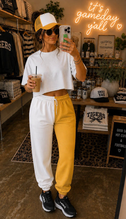Split Color Joggers