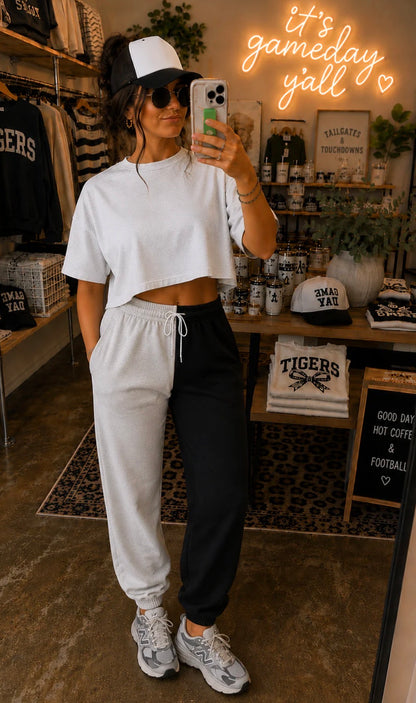 Split Color Joggers