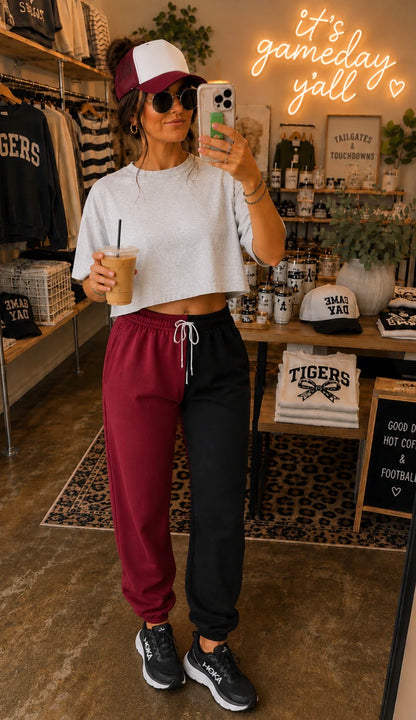 Split Color Joggers