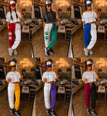Split Color Joggers