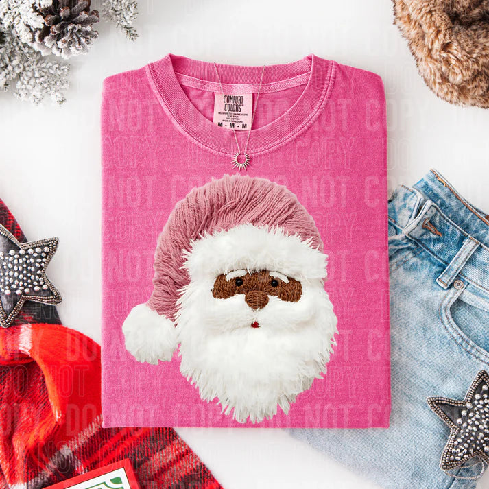 Pink Santa Faux Yarn