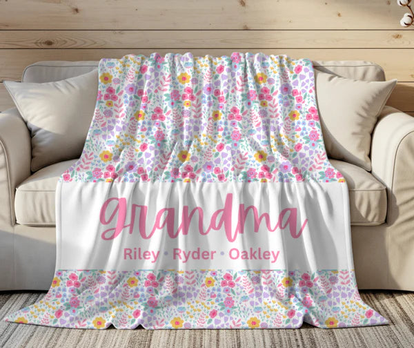Spring Floral Blanket
