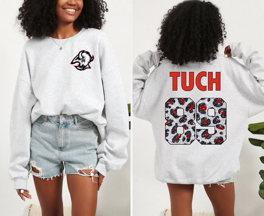 Buffalo Hockey RED/BLACK Custom Glitter Player